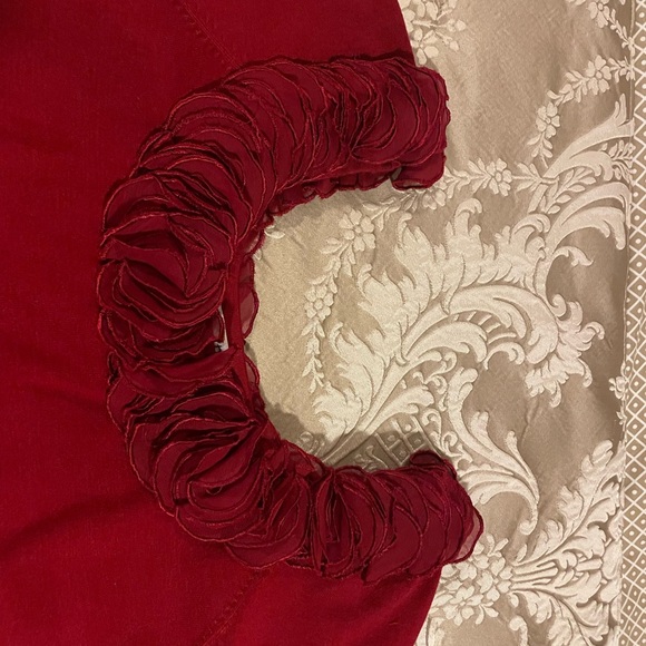 Joseph Ribkoff Deep Red Silk Blend Top - Picture 4 of 7